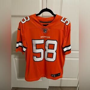 Nike Orange Von Miller Denver Broncos Jersey